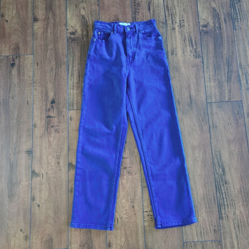 Everlane The Way High Rise Jeans Women's Straight Leg Cropped Ankle Cotton Sz 24 - Picture 4 of 9